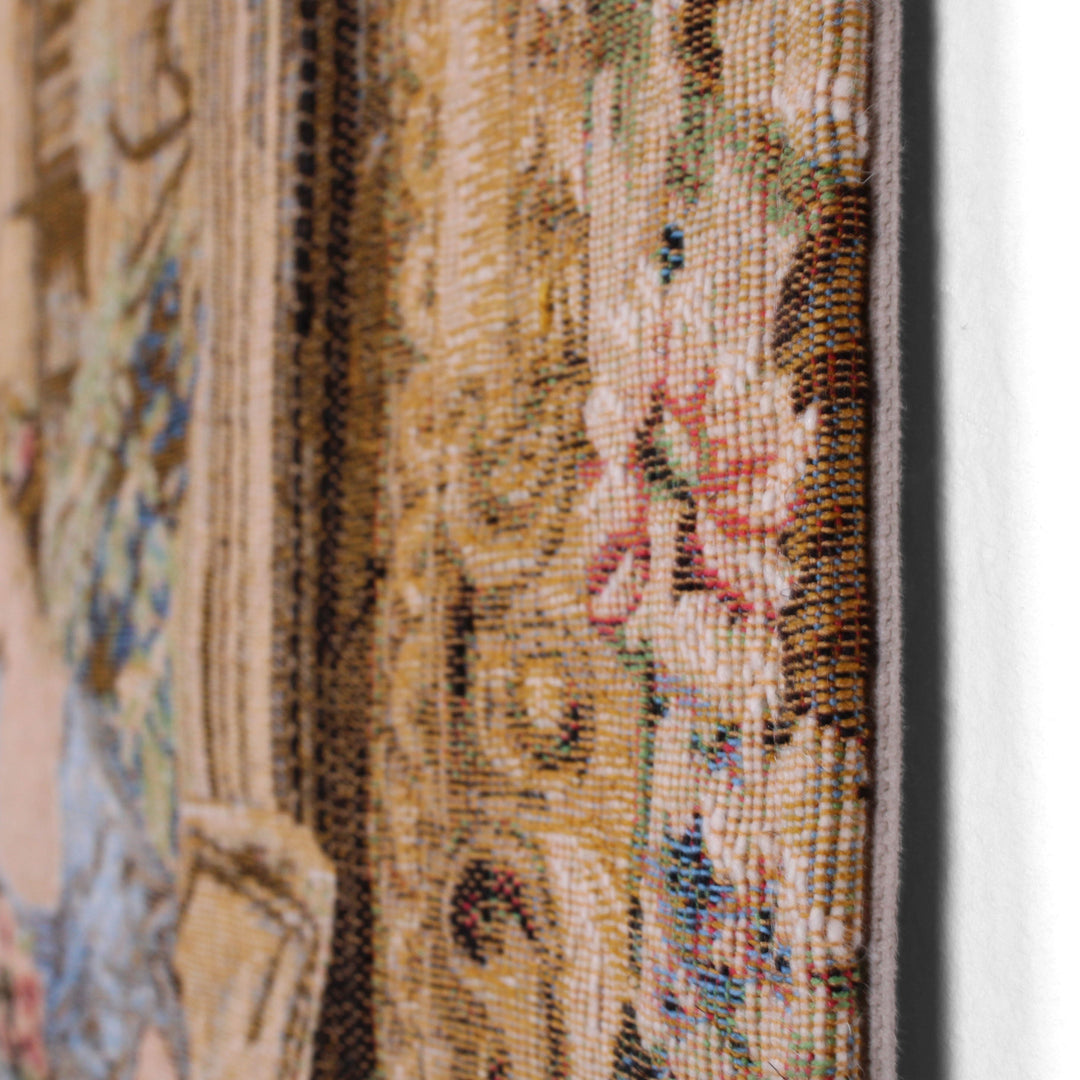 Sérénade – Gobelin Wandteppich (Jacquard gewebt) – Cremefarbener Hintergrund – Klein