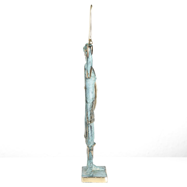 Alexander der Grosse – Krieger mit Schwert und Schild (Messing Skulptur)