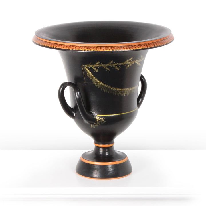 Antiker griechischer schwarzer Krater