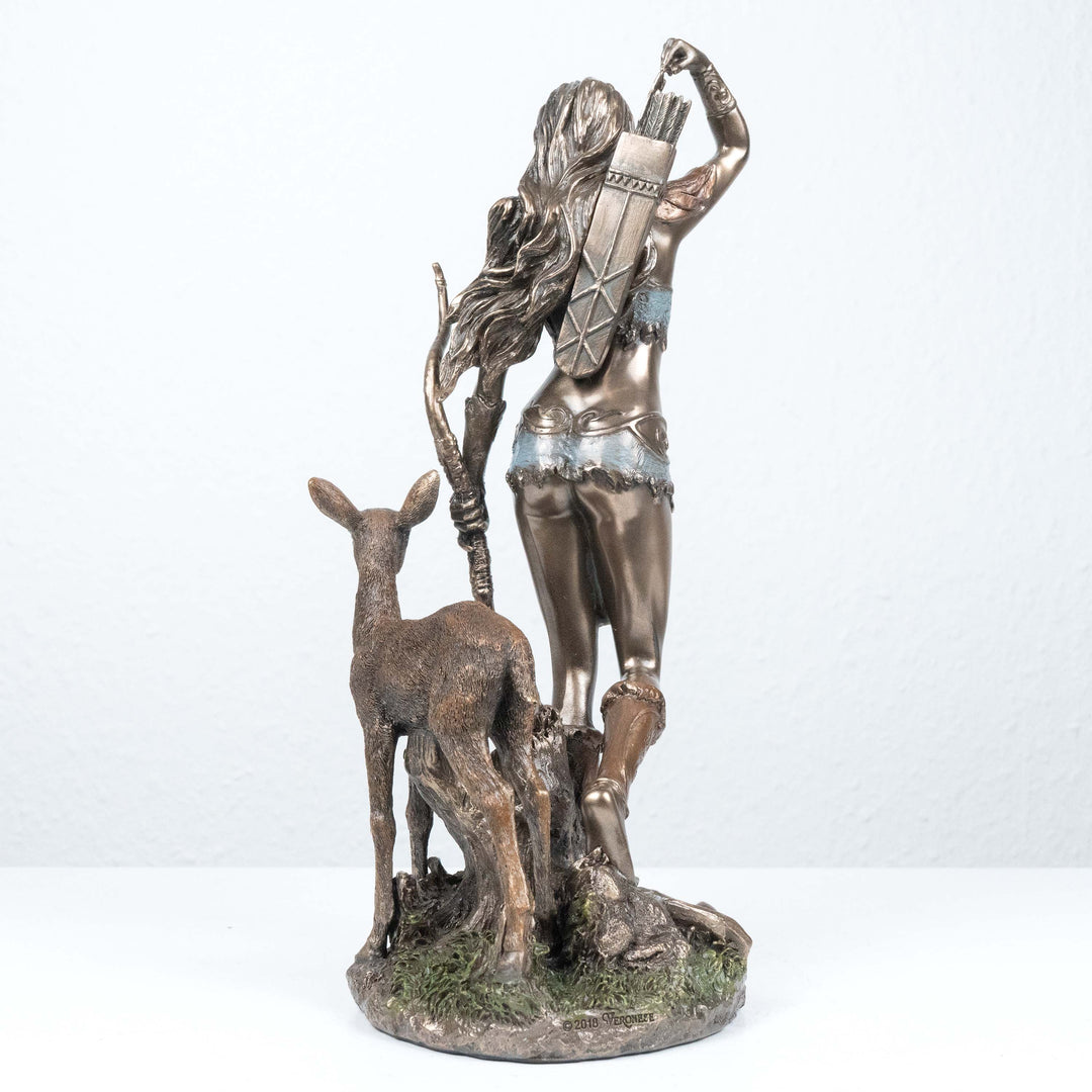 Artemis Statue Griechische Goettin der Jagd (Kaltguss-Bronze Skulptur)