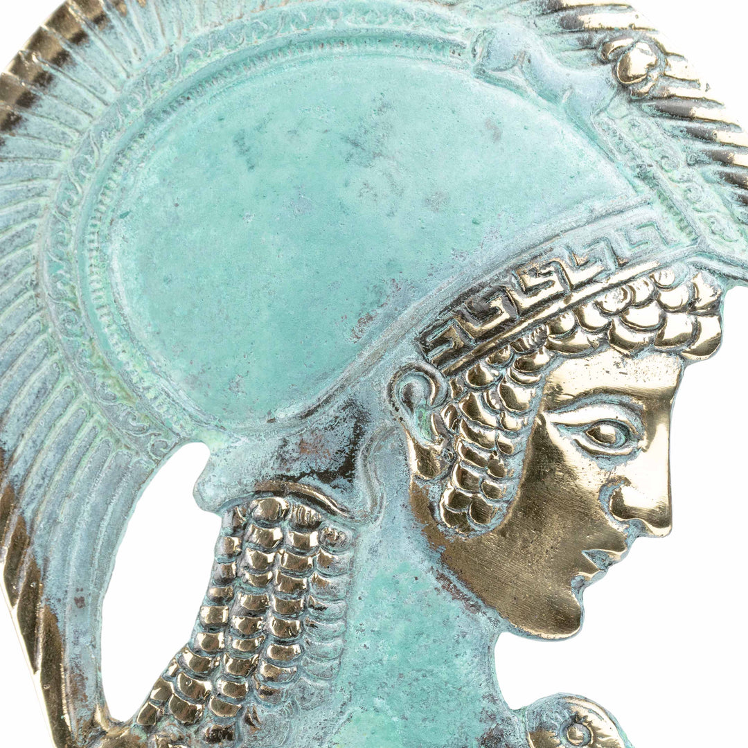 Athene Buste (Messing Skulptur)