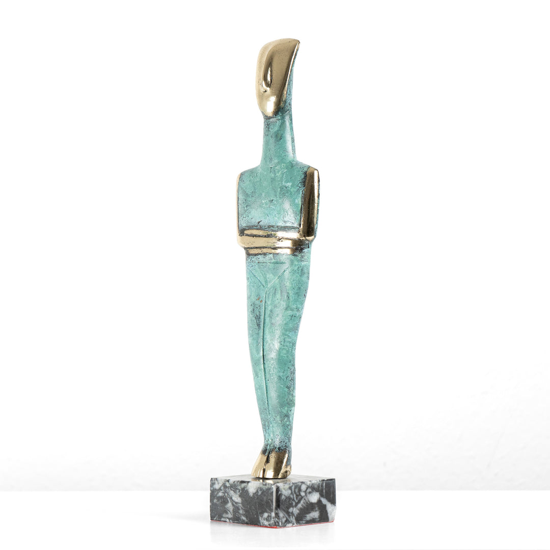 Kykladisches Idol (Messing Skulptur)