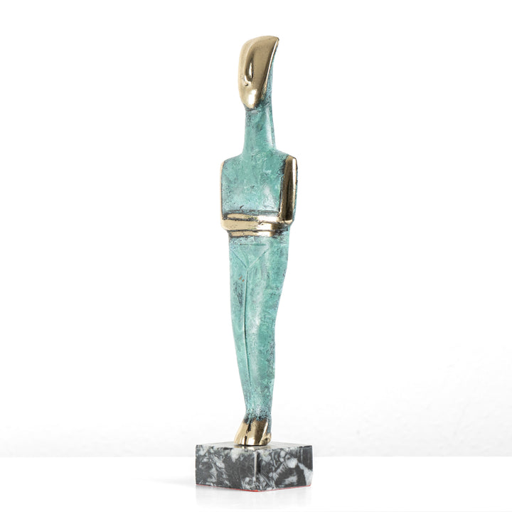 Kykladisches Idol (Messing Skulptur)