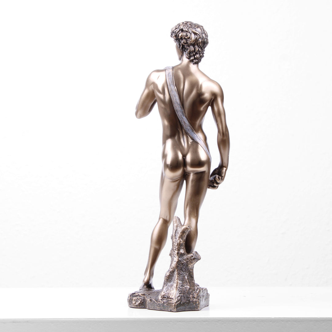 David von Michelangelo (Bronzierte Skulptur aus Kunstharz)