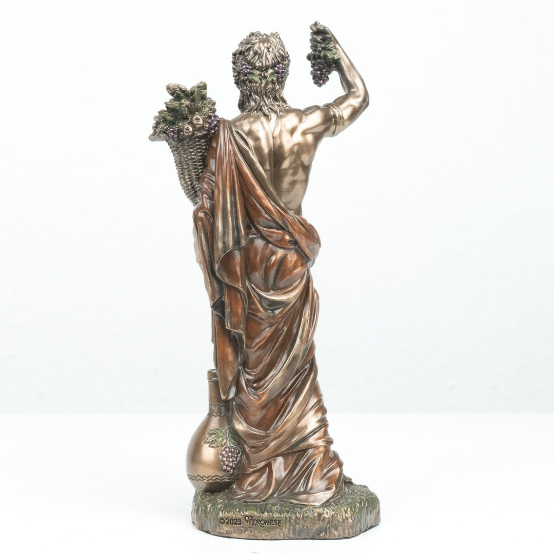 Dionysos Statue Griechischer Gott des Weines (Kaltguss-Bronze Skulptur)