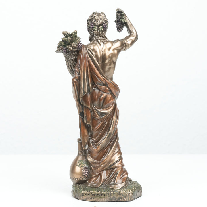 Dionysos Statue Griechischer Gott des Weines (Kaltguss-Bronze Skulptur)