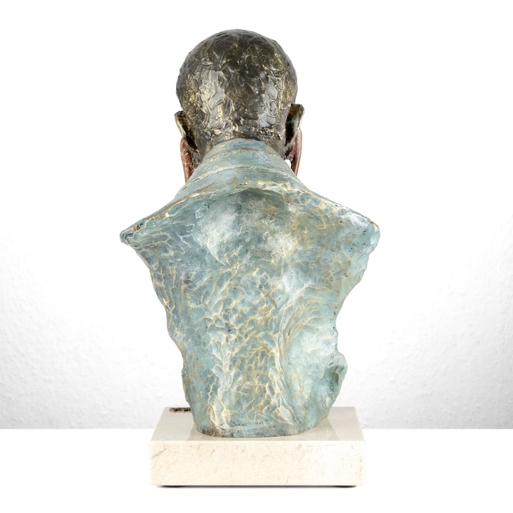Arztfigur von Anglada auf Marmorsockel