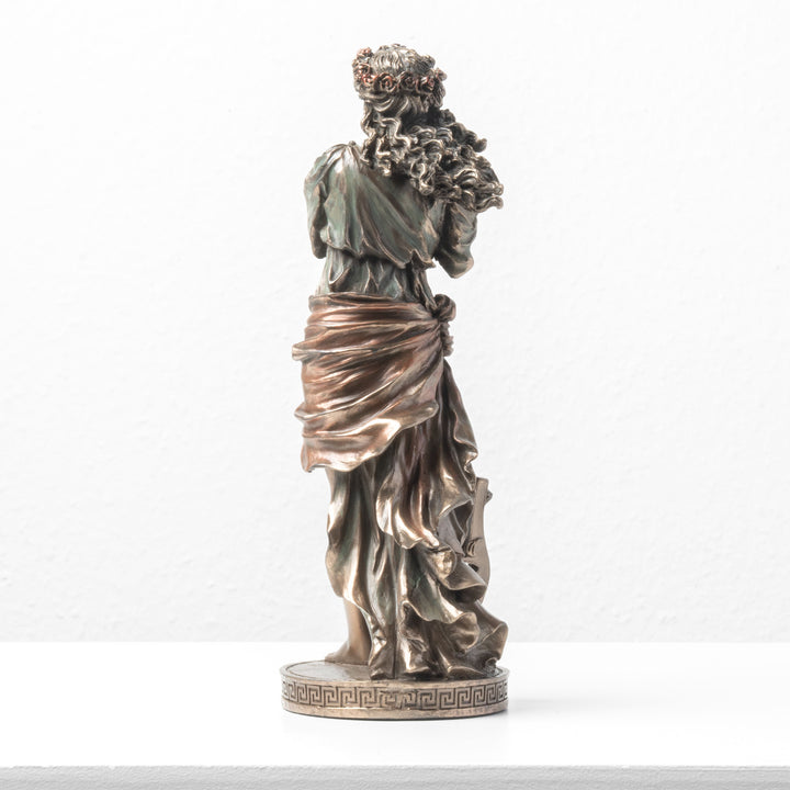 Euterpe Muse der Musik Skulptur (Kaltguss-Bronze)