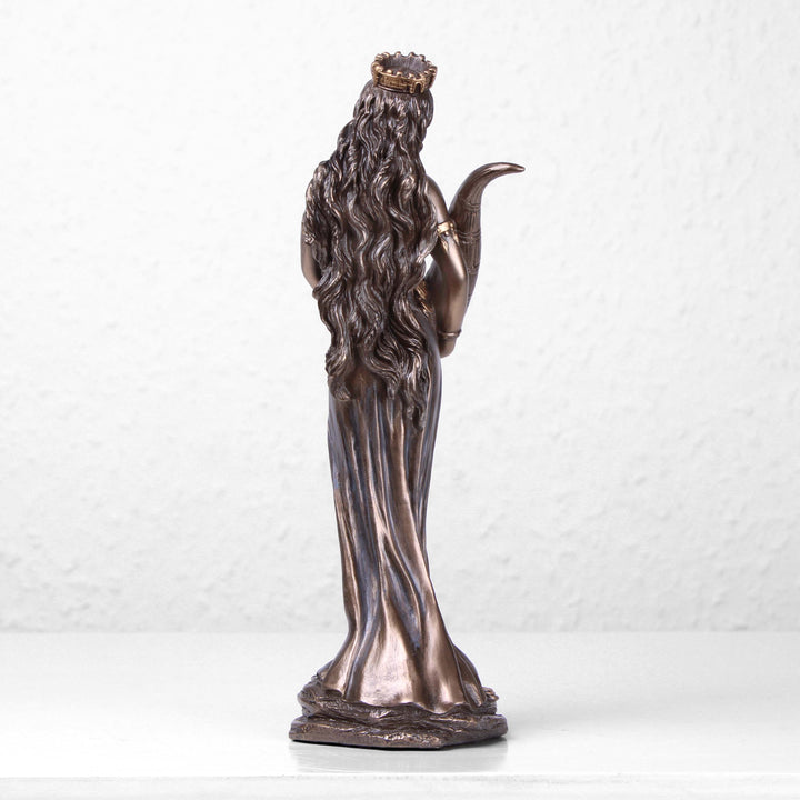 Fortuna Göttin des Glücks (Bronzierte Skulptur aus Kunstharz)