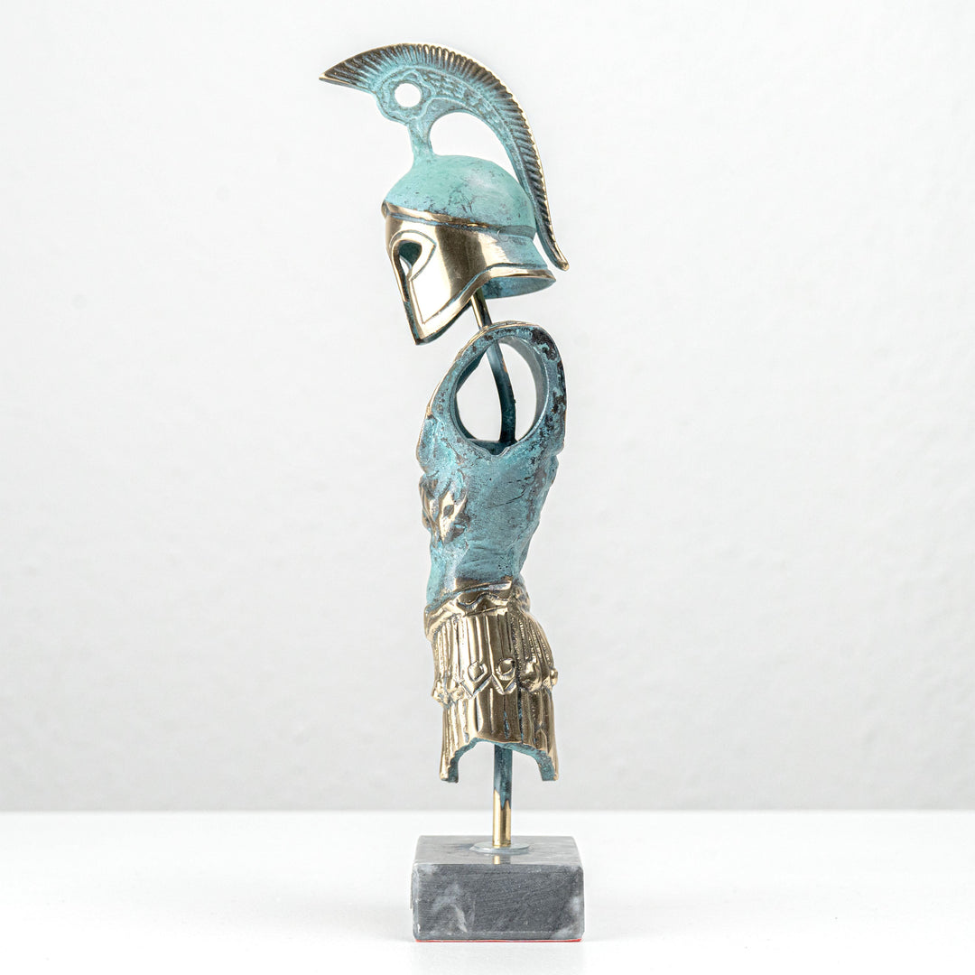 Griechische Ruestung – Spartanischer Hoplit Leonidas (Messing Skulptur)
