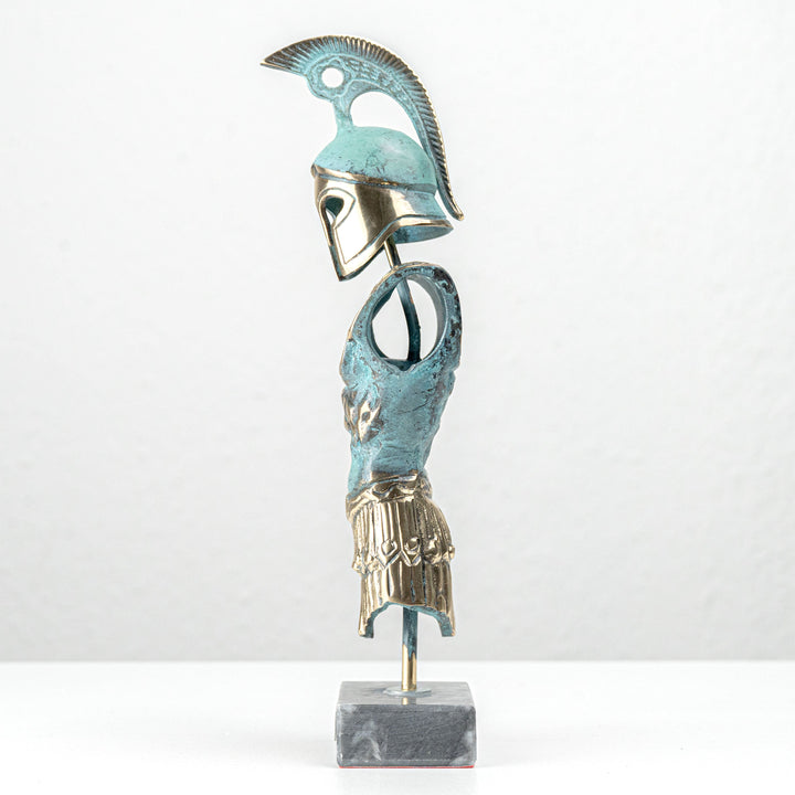 Griechische Ruestung – Spartanischer Hoplit Leonidas (Messing Skulptur)