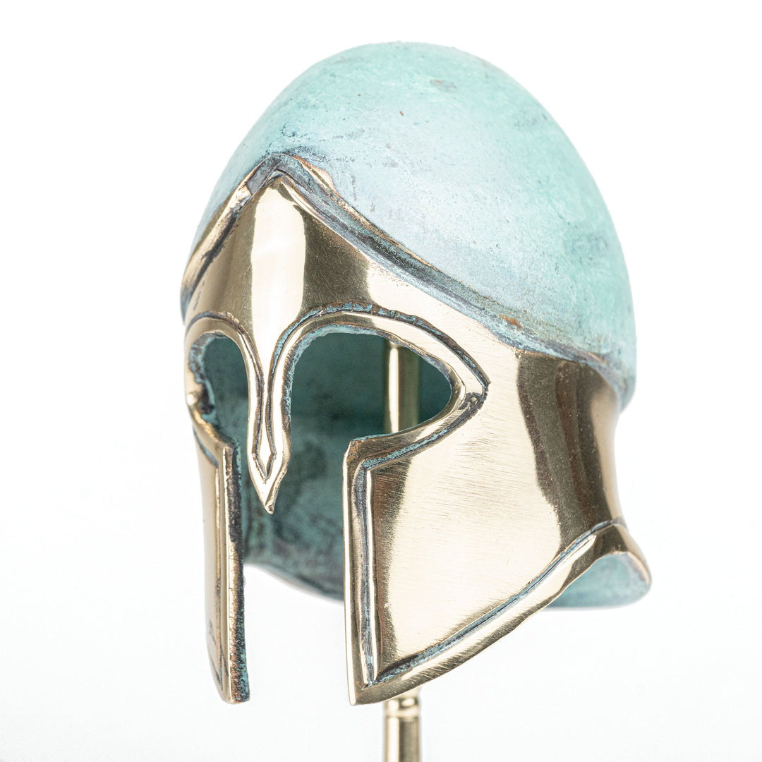 Griechischer Helm – Klassischer korinthischer Typ (Messing Skulptur)