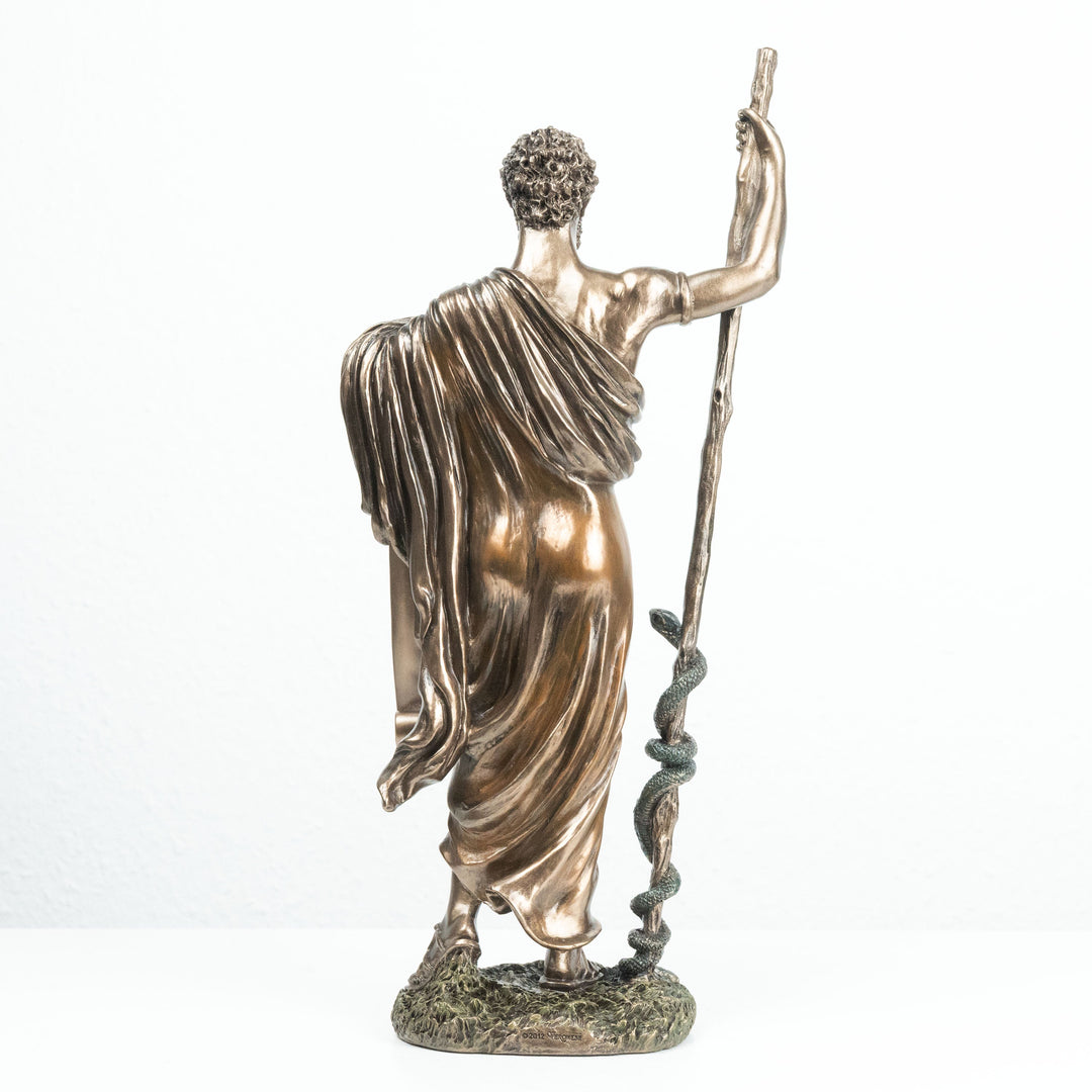 Hippokrates Vater der Medizin (Bronzierte Skulptur aus Kunstharz)