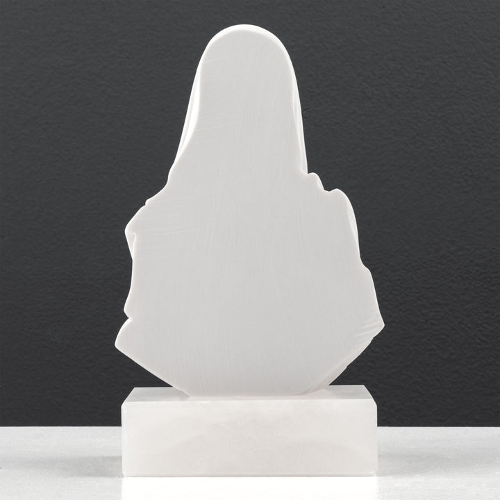 Büstenskulptur des Unbefleckten Herzens Mariens (Madonna-delle-Lacrime-Relief)