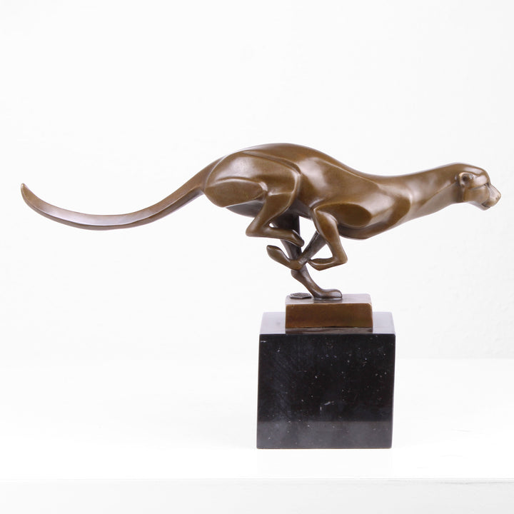 Jaguar Statue (Bronze, Wachsguss)