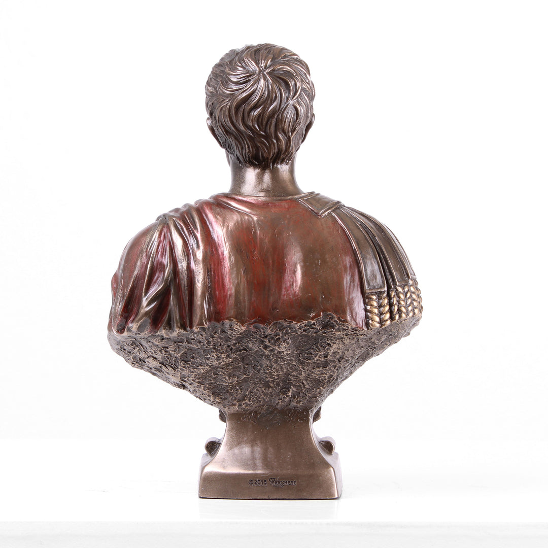 Julius Caesar Büste (Bronzierte Skulptur aus Kunstharz)