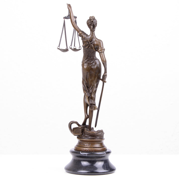 Justitia Statue (Bronze, Wachsguss)