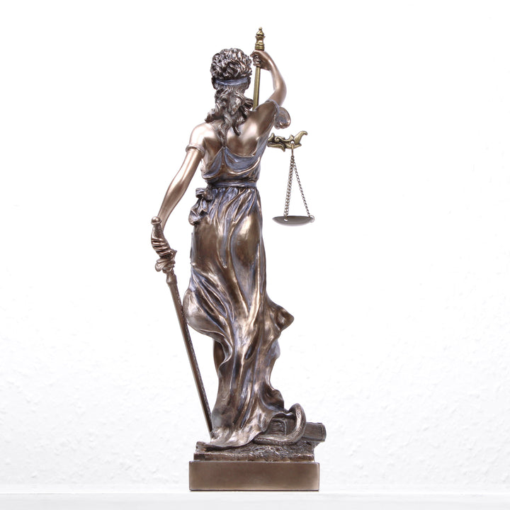 Justitia (Bronzierte Skulptur aus Kunstharz)