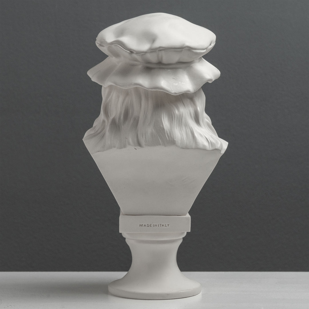 Leonardo da Vinci Büste – Meister der Renaissance (Weiße Statue)