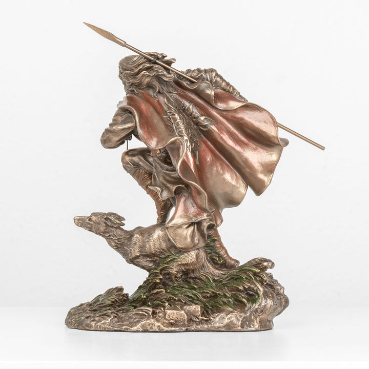 Lugh Statue — Keltischer Gott des Geschicks und der Meisterschaft (Kaltgussbronze-Skulptur)