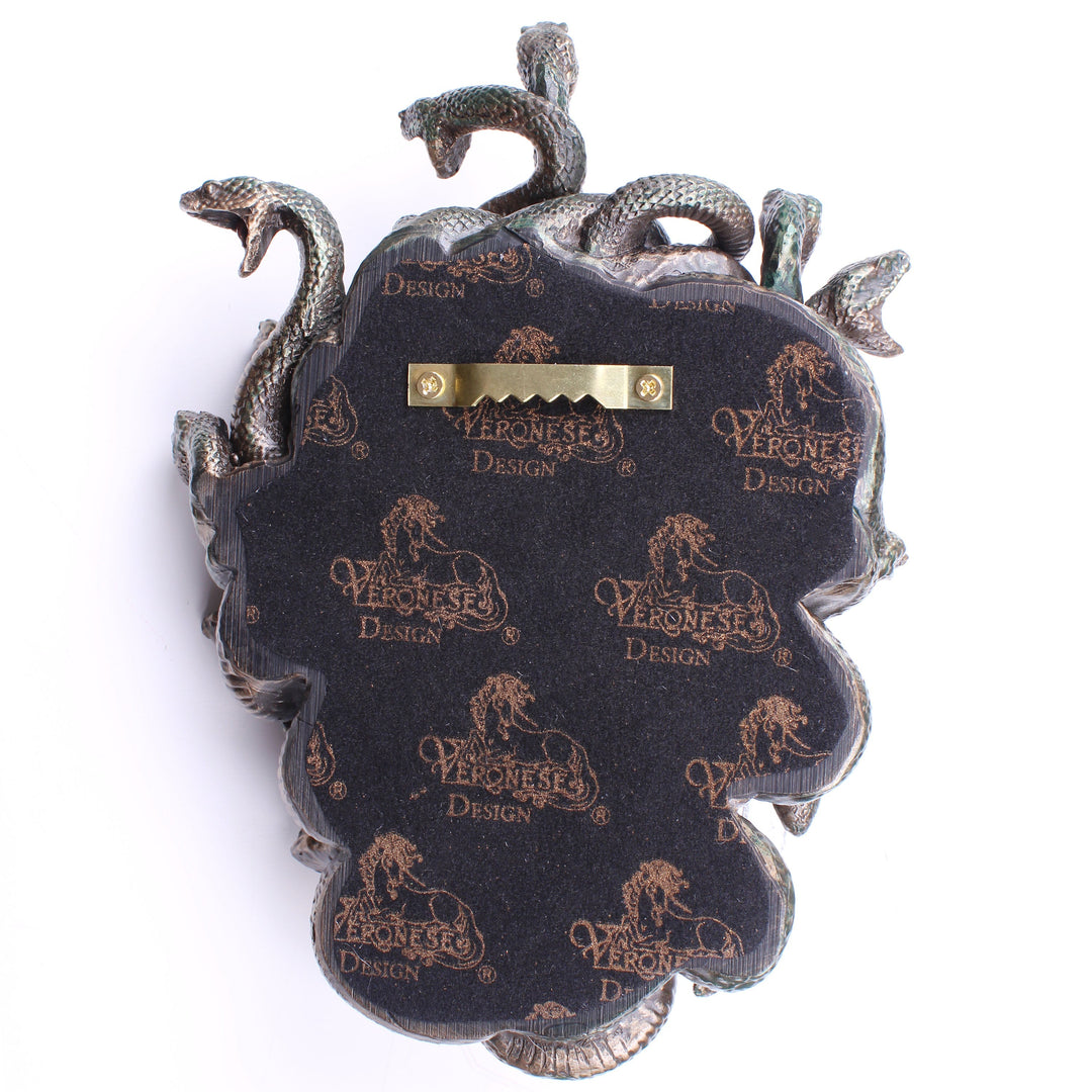 Medusa Kopf Wandrelief (Kaltguss-Bronze Skulptur)