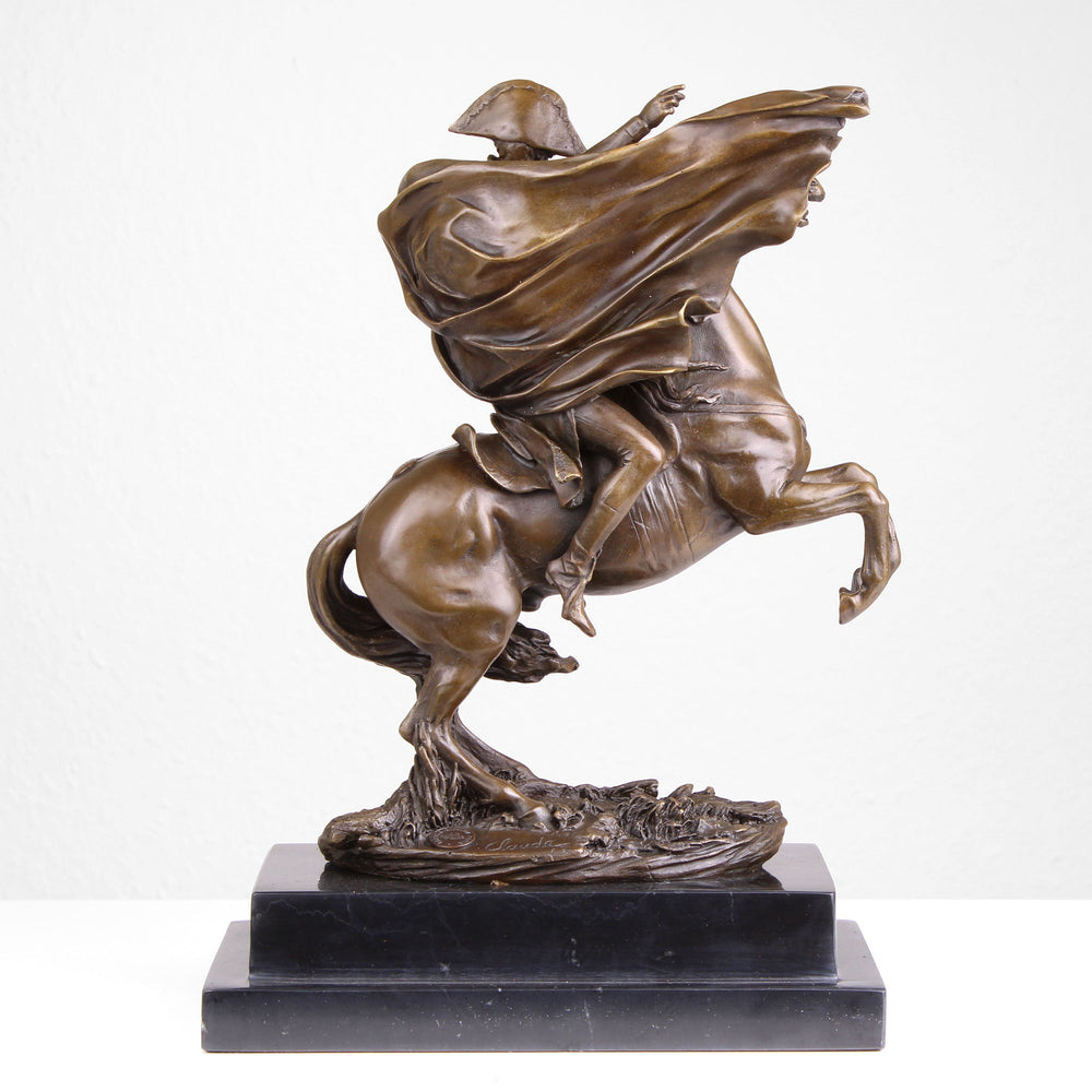 Napoleon überquert die Alpen Statue (Militärreiter, Bronze, Wachsguss)