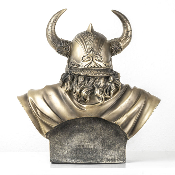 Odin Büste — Allvater der nordischen Götter (Statue mit Bronze-Finish)