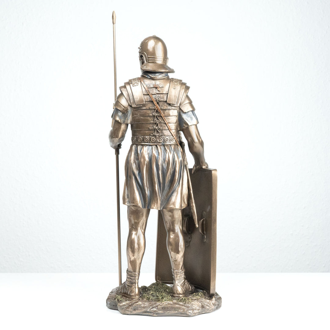 Römischer Soldat Legionär (Bronzierte Skulptur aus Kunstharz)