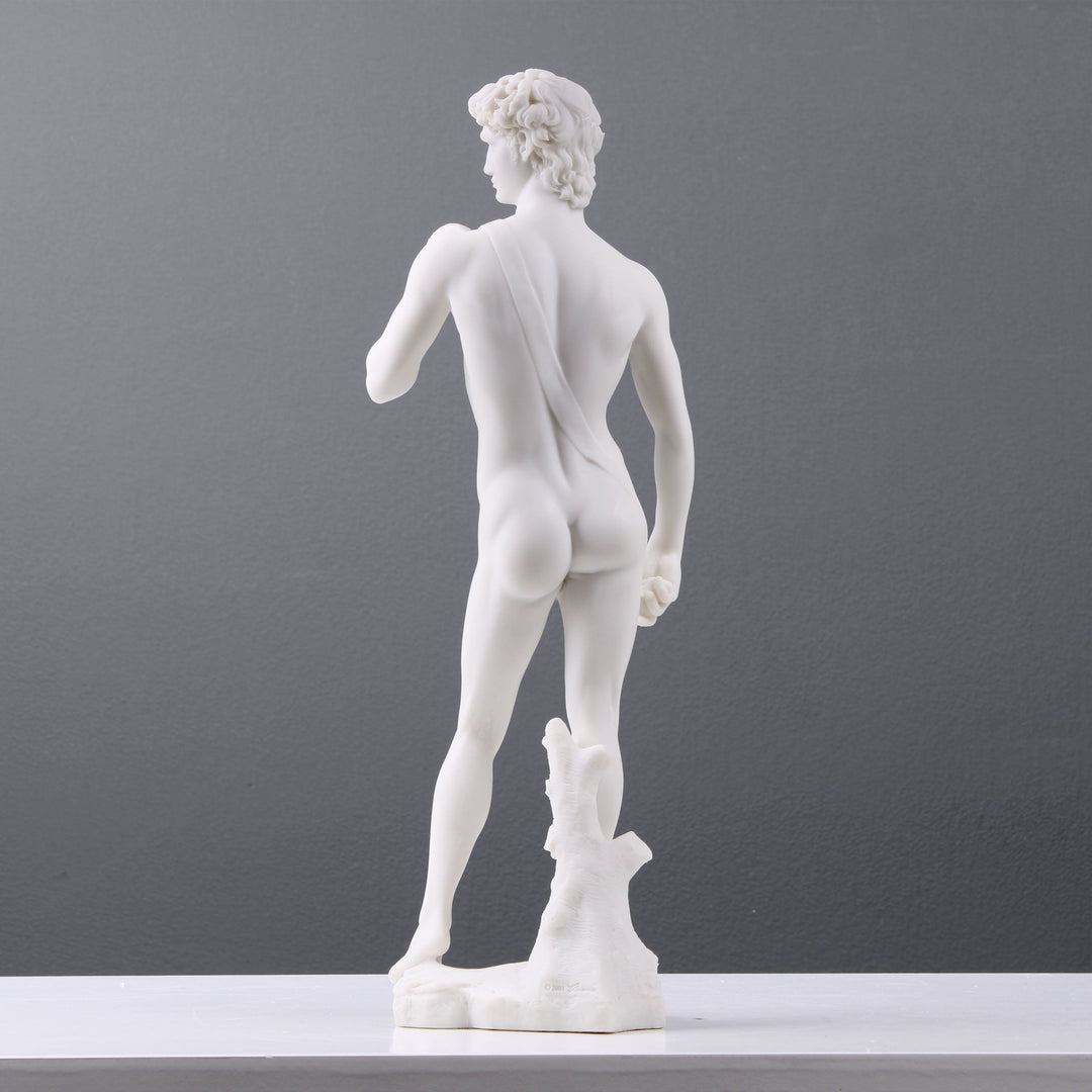 David von Michelangelo (Weiße Skulptur)