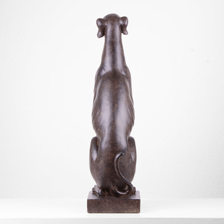 Sitzender Hund Statue (Kunstharz)