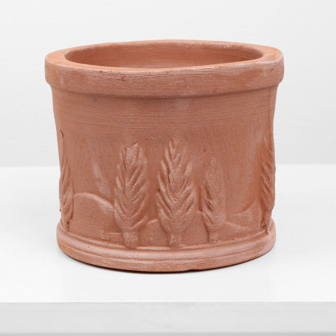 Kleine Runde Terrakotta Vase