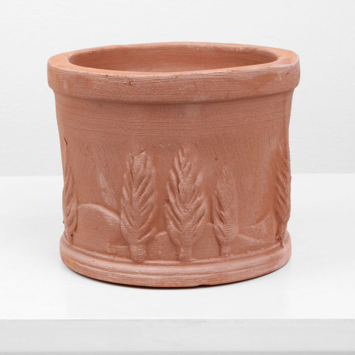 Kleine Runde Terrakotta Vase