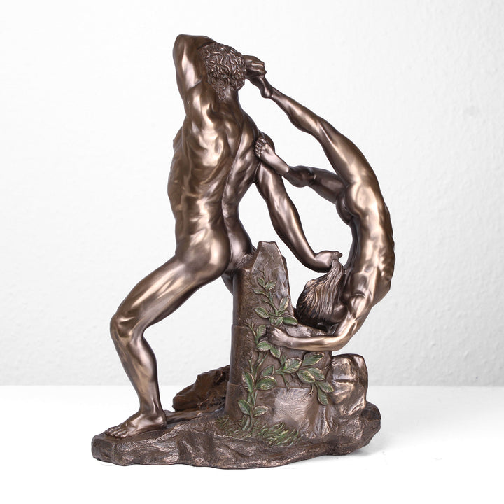 Herkules mit Licha (Bronzierte Skulptur aus Kunstharz)