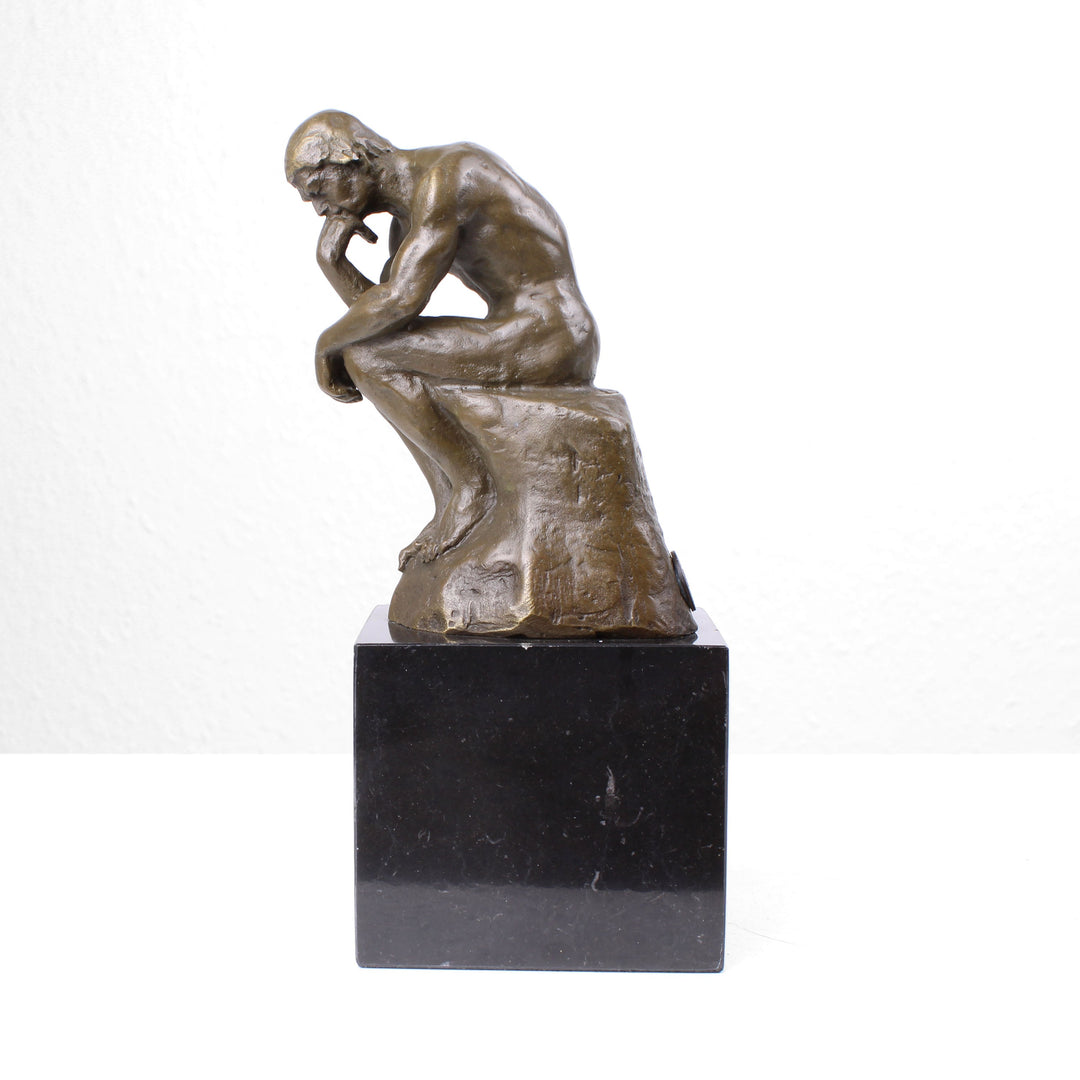 Der Denker – Skulptur nach Rodin (Bronze, Wachsguss)