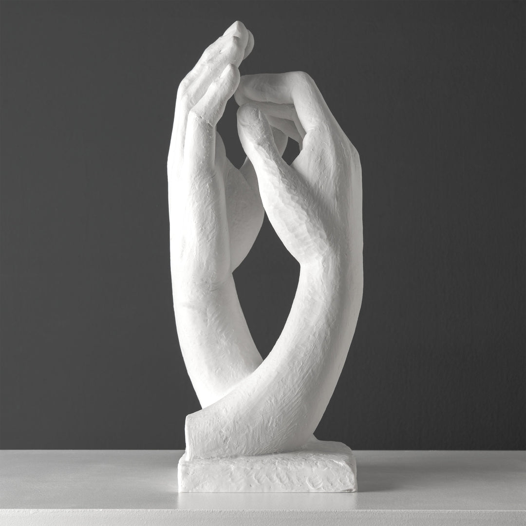 Statue der Kathedralenhand von Rodin (Gross, Weiss)