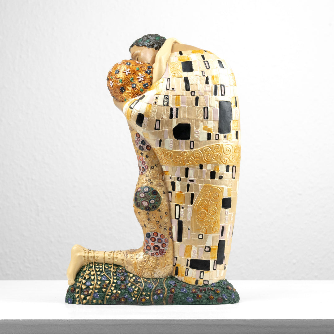 Der Kuss Skulptur von Klimt (Groß, Liebespaar Statue)