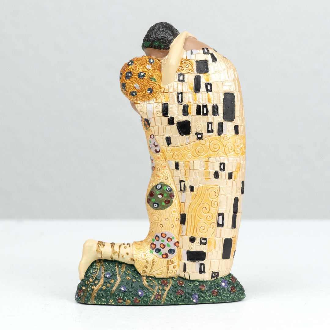 Der Kuss Skulptur von Klimt (Klein, Liebespaar Statue)