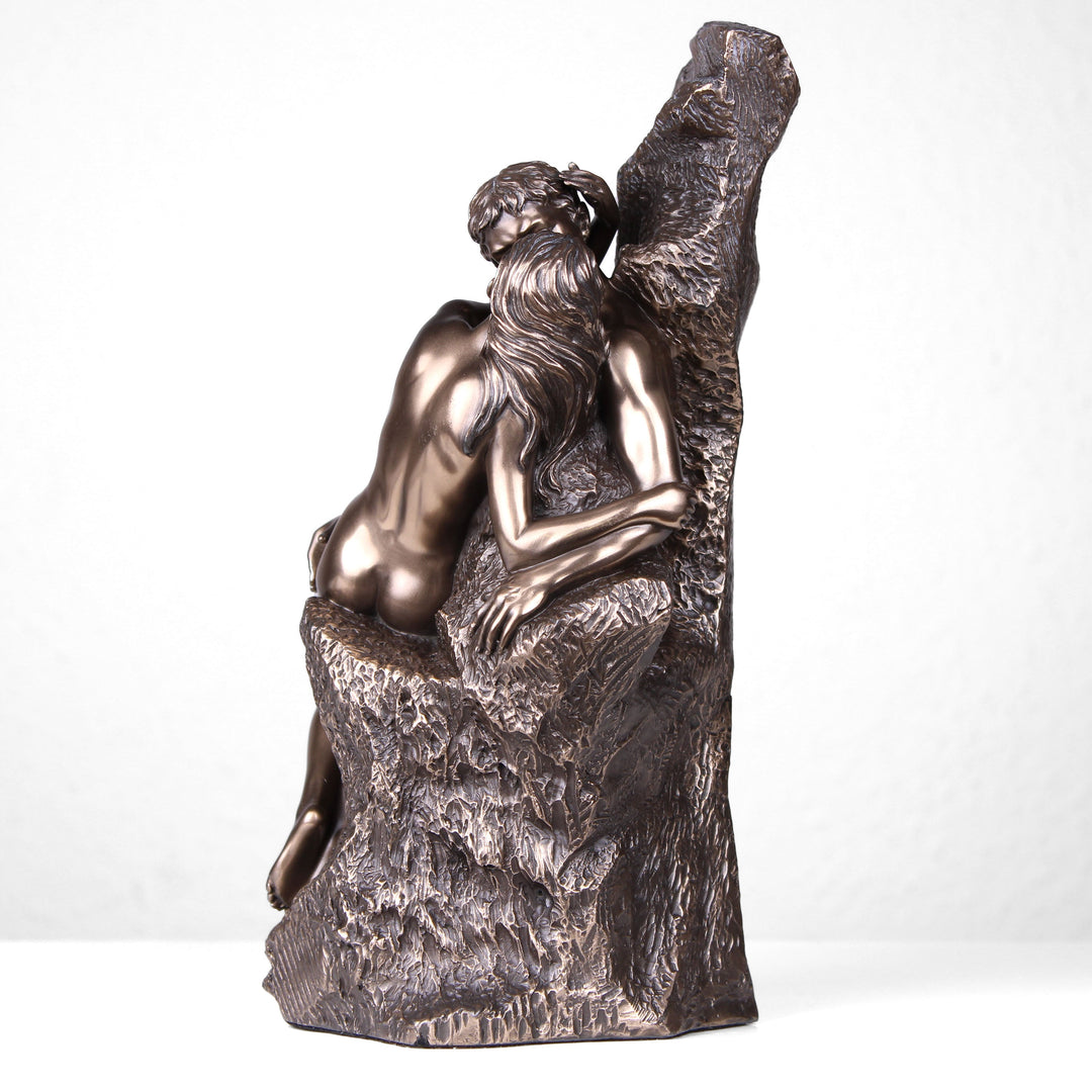 Der Kuss von Rodin (Bronzierte Skulptur aus Kunstharz)