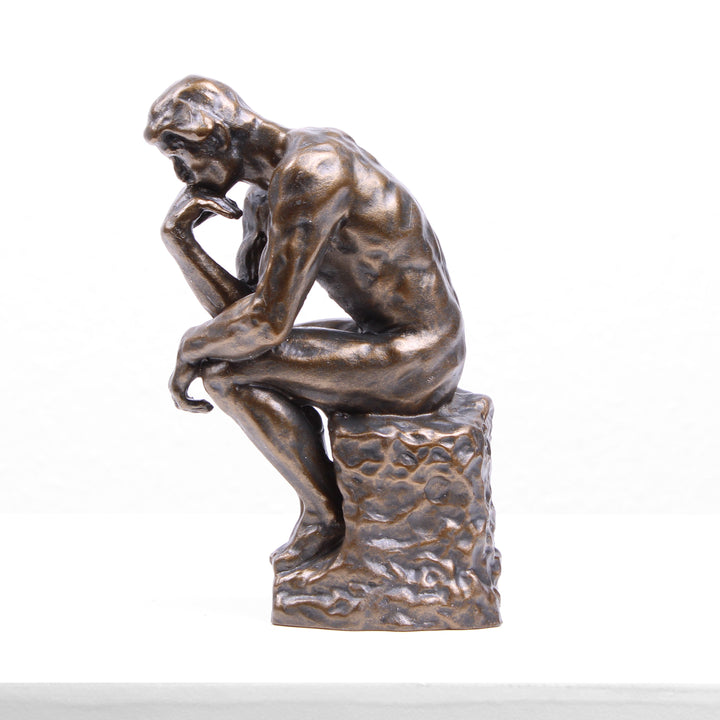 Der Denker Statue von Rodin (Bronzierte Skulptur aus Kunstharz)