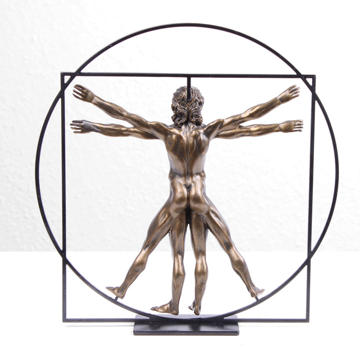 Der vitruvianische Mensch Skulptur (Körper Statue von Da Vinci)