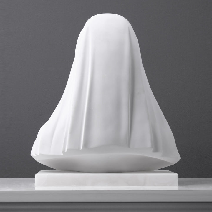 Verschleierte Madonna Büste Skulptur (Groß)