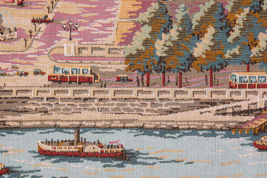 Blick auf Paris – Gobelin Wandteppich (Jacquard gewebt)