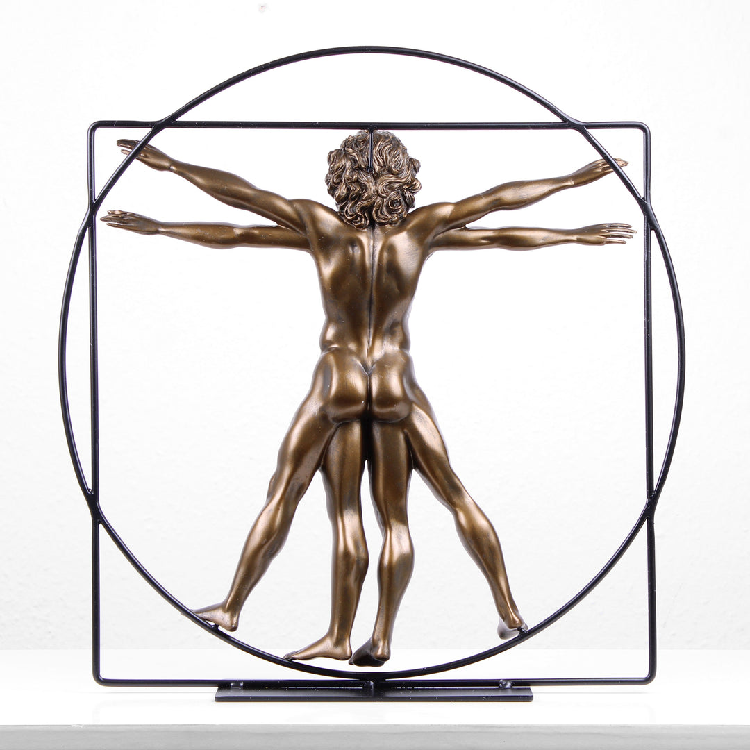 Der vitruvianische Mensch Statue (Körper Skulptur von Da Vinci) – Groß
