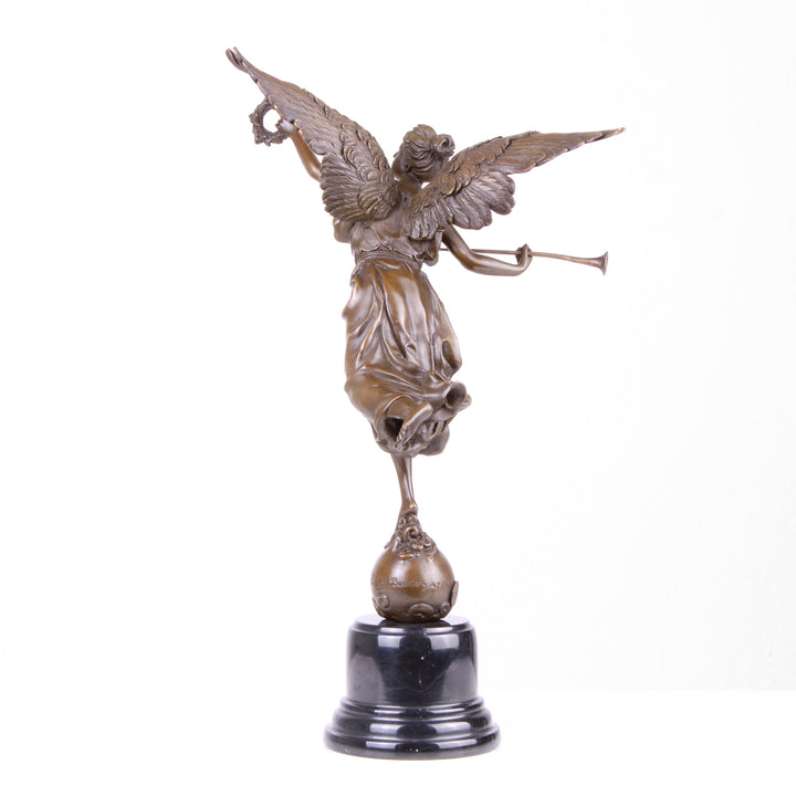 Geflügelte Siegesgöttin Nike Statue (Bronze, Wachsguss)