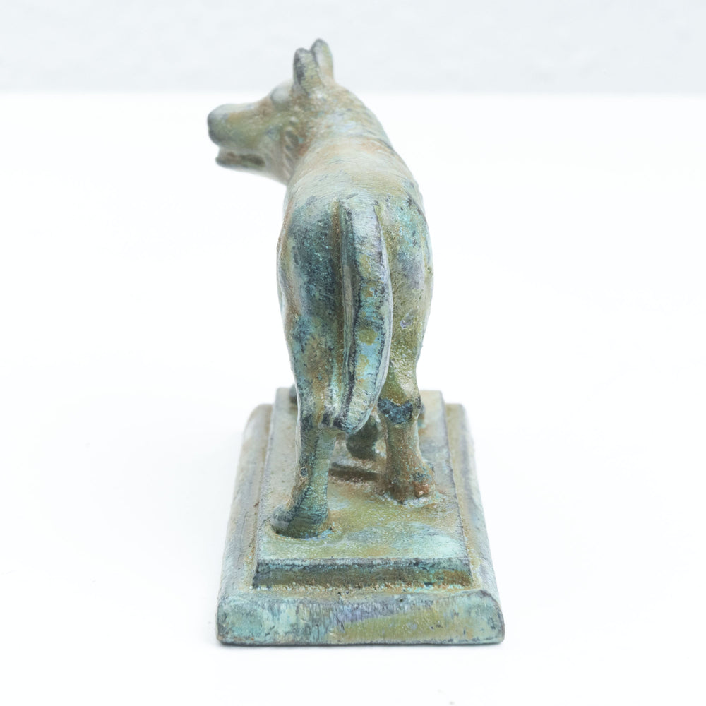 Kleine Römische Wölfin Figur (Bronze) – Kapitolinische Statue von Romulus