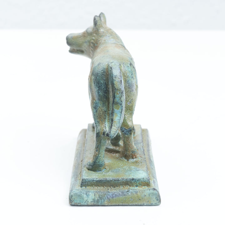 Kleine Römische Wölfin Figur (Bronze) – Kapitolinische Statue von Romulus
