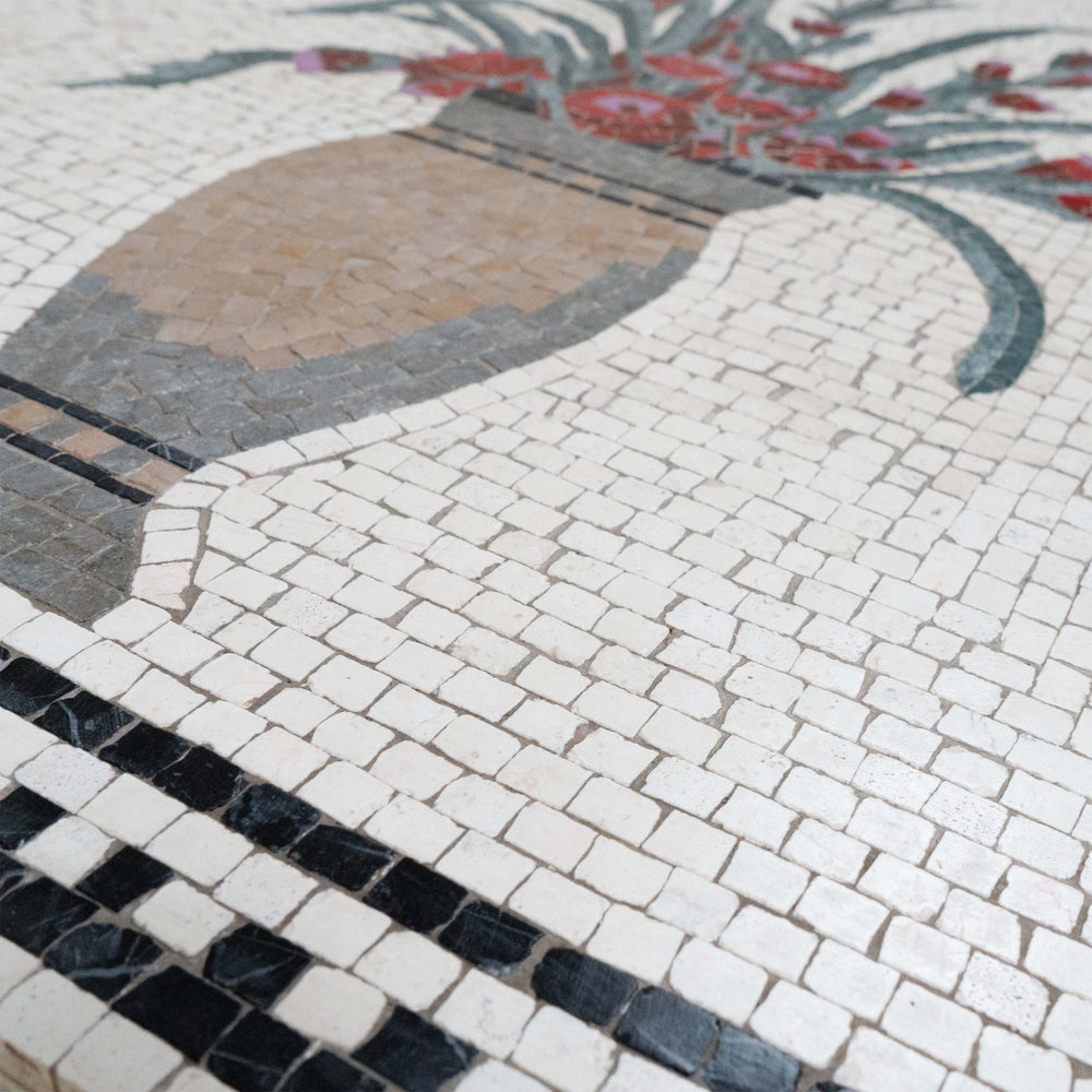 Blume Marmor-Mosaik