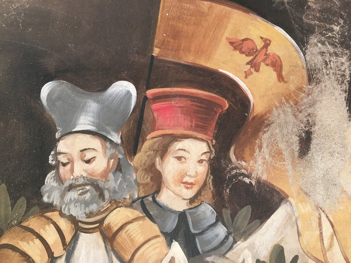 Genuss des Sieges Fresko Gemälde
