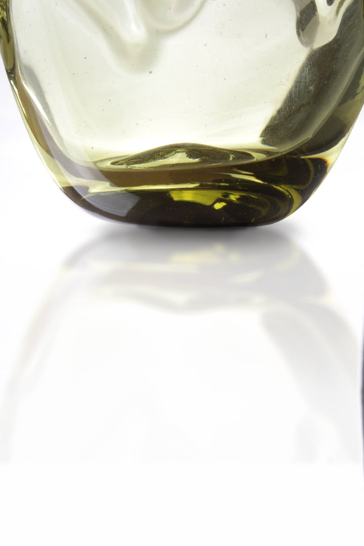 Antiker römischer Glasbecher mit Wellenrelief (Klein) im Set von 2