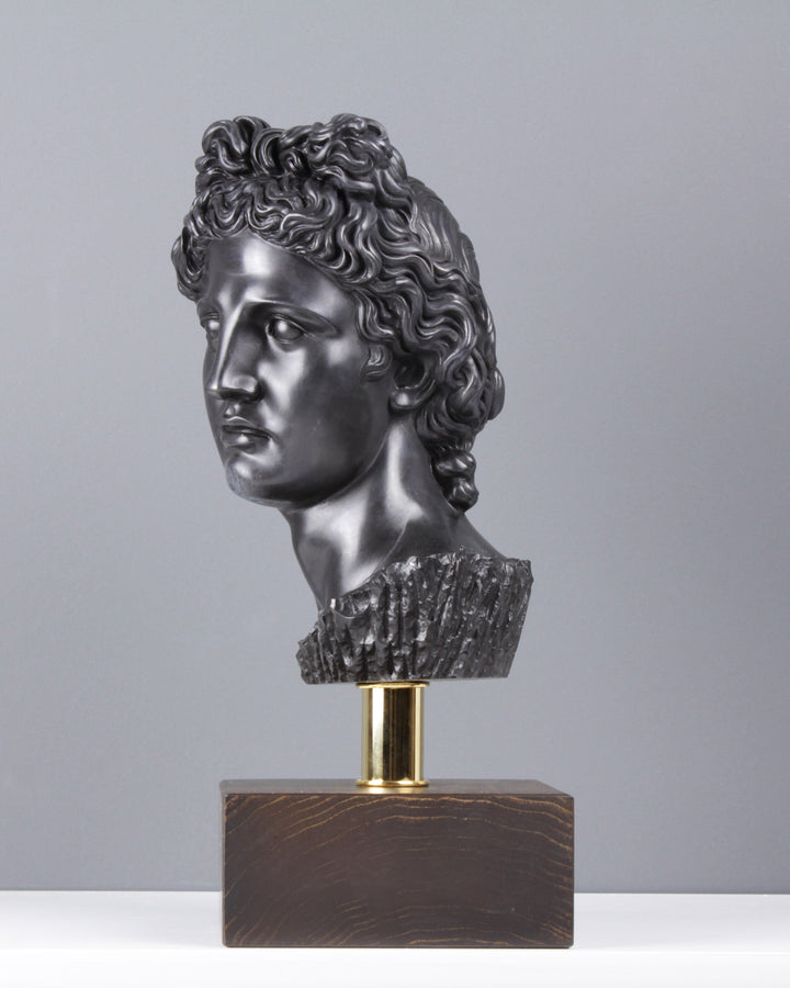Büste des Apollon - Olympische Gott (Bronze)